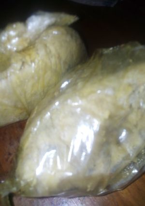 A picture of Ripe plantain Moi moi.
