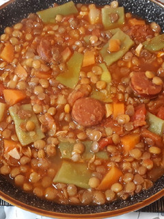 Una foto de Lentejas con chorizo