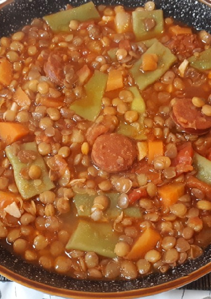 Una foto de Lentejas con chorizo