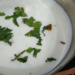 A picture of Coriander Raita.