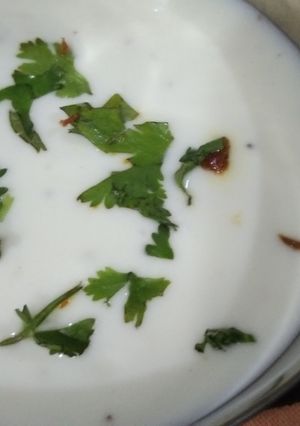 A picture of Coriander Raita.