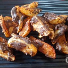 A picture of Kuttu potato fries.