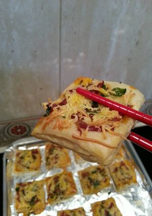 Foto resep Quick dessert-Moringa (daun kelor) Smoked Beef Pie