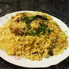 A picture of Mutton pulao.