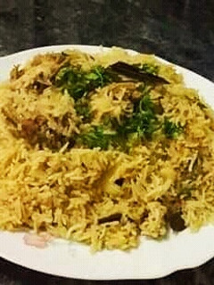 A picture of Mutton pulao.
