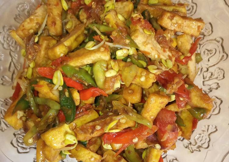 Oseng tahu kecambah