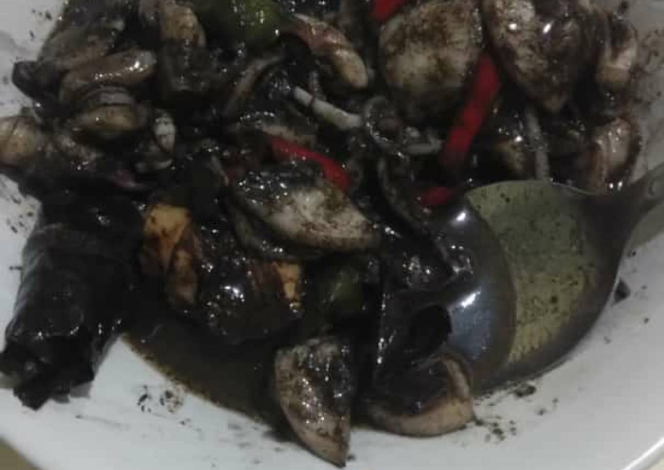 Cumi hitam aduk sederhana