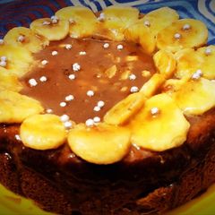 A picture of Banana caramelize cake.