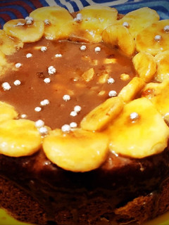 A picture of Banana caramelize cake.