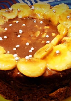 A picture of Banana caramelize cake.