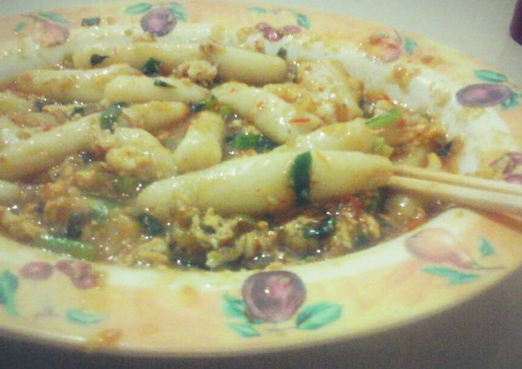 Teokkbokki (kue beras) korea