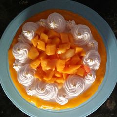 Mango glaze cake A picture of Mango glaze cake.