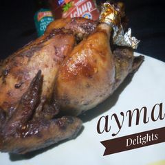 Roasted chicken A picture of Roasted chicken.