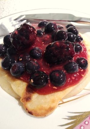 Una foto de Filloas de leche con plátano (sin huevo)