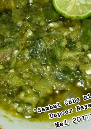 Foto resep Sambal cabai hijau no MSG