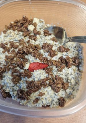 Reggeli chia magos zabkása (egyéjszakás) recept fotója