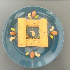 A picture of Butter Cashew Almond Biscuits🦯 ~Baked Winter Tea Time Treats ❣️.