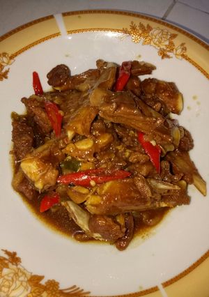Foto resep Oseng kambing gula asem