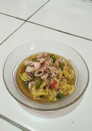 Foto resep Cumi jagung saus tiram