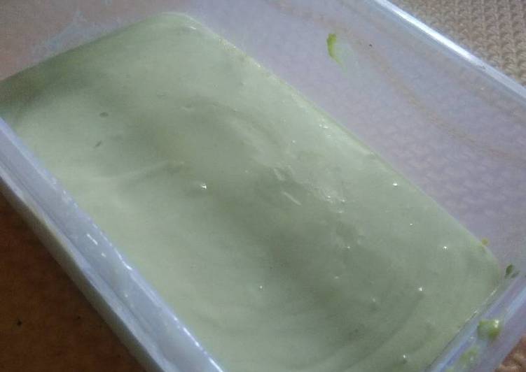 Langkah Mudah untuk Menyiapkan Ice cream alvocado, Sempurna