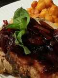 Brad's herbed pork loin w/ bell pepper marmalade