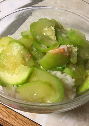 Hình của món Canh tôm bí.