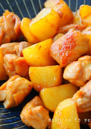 A picture of Easy Teriyaki Chicken Thighs and Potatoes.