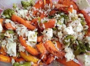 Una foto de Ensalada con calabaza templada en la freidora de aire