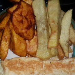 A picture of Fried Yam and friends.