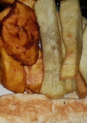 A picture of Fried Yam and friends.
