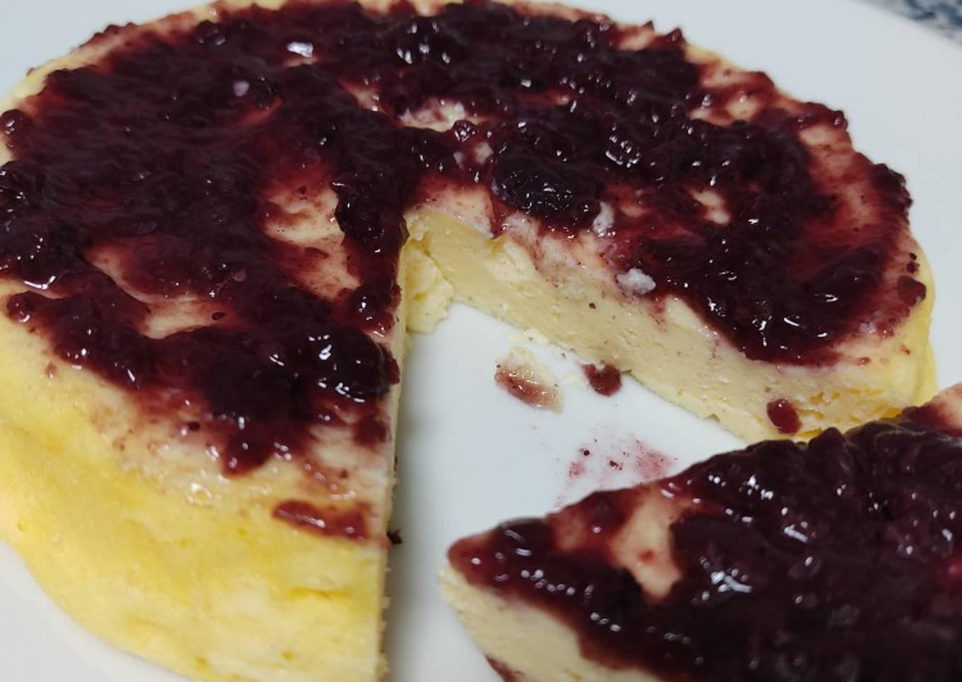 Tarta de queso express saludable