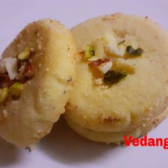 A picture of Nankhatai (Cookies without Oven).