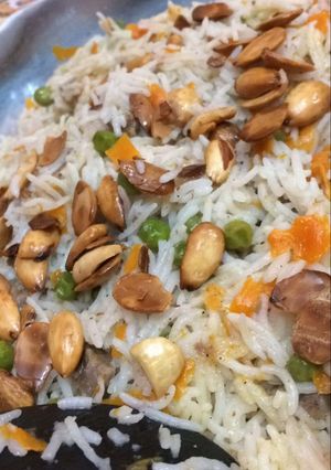 صورة لوصفة رز و بازاليا و جزر