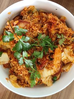 Hình của món Cơm rang kim chi!!!.