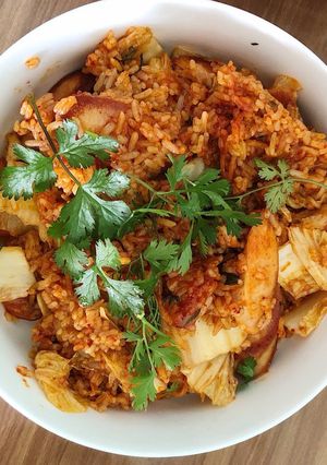 Hình của món Cơm rang kim chi!!!.
