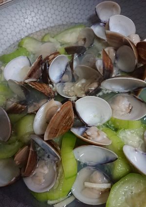 文蛤絲瓜 的食譜成品照片