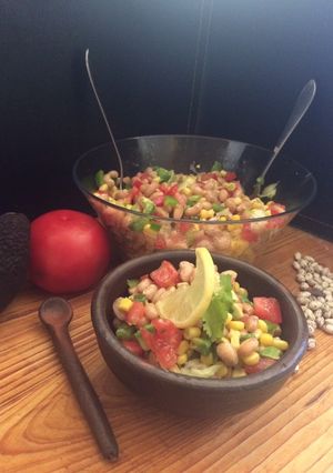 Una foto de Ensalada de porotos