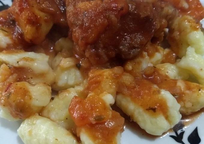 Ñoquis de papa súper livianos con estofado de Osobuco Receta de Daniela  Sosa- Cookpad