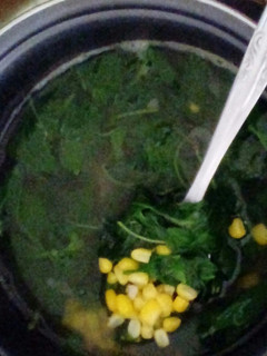 A picture of Spinach Corn Soup.