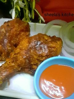কেএফসী স্টাইলে চিকেন ফ্রাই (KFC style chiken fry recipe in bengali) রেসিপির প্রধান ছবি