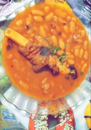 صورة لوصفة لوبيا بالكرعين 😍