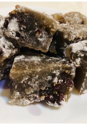 蜜紅豆蓮藕涼糕 的食譜成品照片