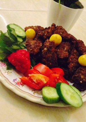 صورة لوصفة طريقة عمل الكباب العراقي المقلي