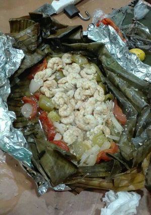 Una foto de Camarones a la ataud