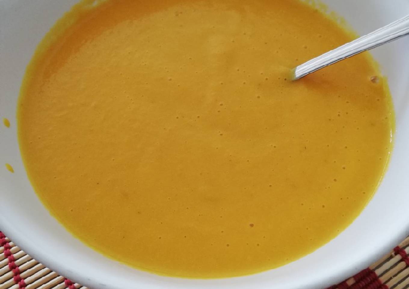 Crema de zanahoria con curry