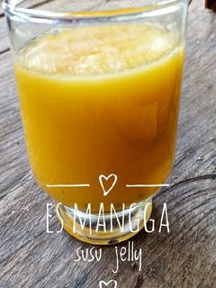 Foto resep Es mangga susu jelly