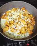 Chảo gà phô mai không cay