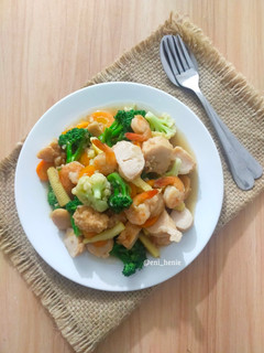 Foto resep Isi Piringku Capcay Kekian Udang