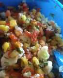 Ceviche tropical de coliflor delicia económica