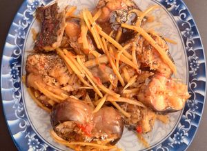 Hình của món Cá trê kho gừng.